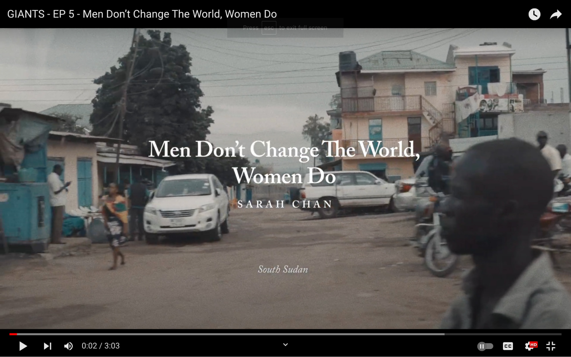 GOA - MEN DON'T CHANGE THE WORLD, WOMEN DO
